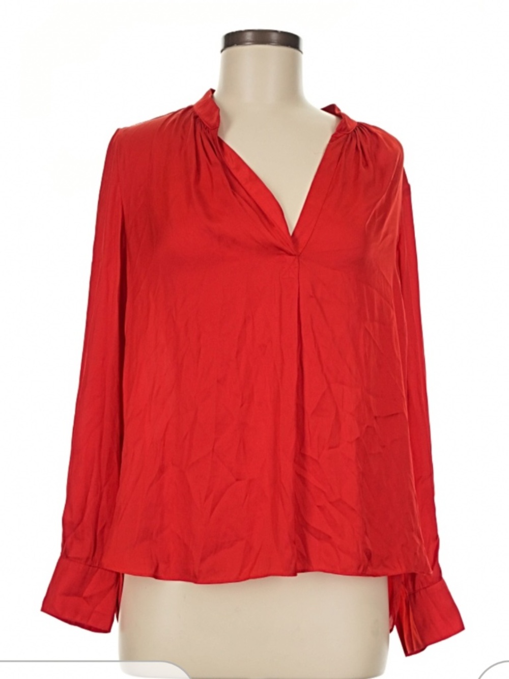 Zadig & Voltaire Red Satin Shirt